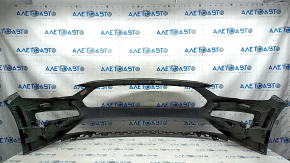 Front bumper bare Ford Mustang mk6 18-rest, graphite, scratches, broken fasteners, crack, non-standard holes