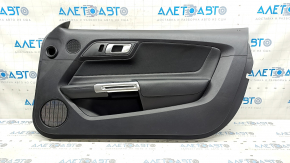 Door trim card front right Ford Mustang mk6 15- black, insert cloth black, armrest leather black, scratches