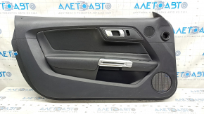 Door trim card front left Ford Mustang mk6 15- black, insert cloth black, armrest leather black, scratches