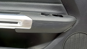 Door trim card front left Ford Mustang mk6 15- black, insert cloth black, armrest leather black, scratches