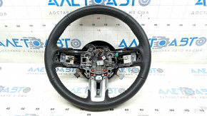 Naked steering wheel Ford Mustang mk6 15 - leather black, worn, for dry cleaning
