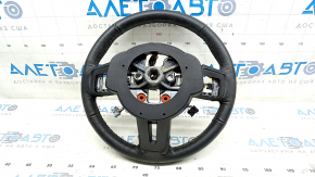 Naked steering wheel Ford Mustang mk6 15 - leather black, worn, for dry cleaning