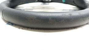 Naked steering wheel Ford Mustang mk6 15 - leather black, worn, for dry cleaning