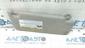 Left visor Toyota Prius V 12-17 gray, without hook, for dry cleaning