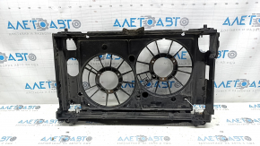 Diffuser radiator shroud bare Toyota Prius V 12-17 with upper bar, drilled embedded parts