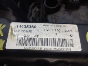 Engine BMW 5 G30 18-20 B46B20B 2.0T RWD 530e hybrid, 110k, driftwood, jammed, broken block, for spare parts