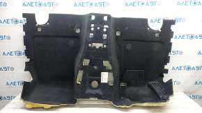 Front floor covering BMW 5 G30 17-23 black, with footrest, dry cleanable