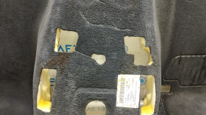 Front floor covering BMW 5 G30 17-23 black, with footrest, dry cleanable