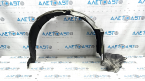 Front left fender liner Toyota Prius V 12-14 pre-restoration, tears, broken mudguard mounting bolt 