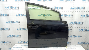 Door assembly front right Toyota Prius V 12-17 keyless, black 202, bumps, scratches on molding