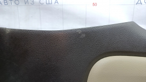 Right arch trim Toyota Sequoia 08-19 black, with beige insert, scratches, with cigarette lighter