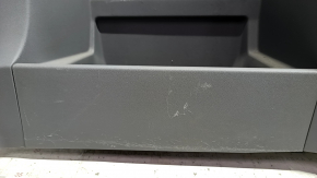 Left arch trim Toyota Sienna 11-14 dark gray, with gray insert, with curtain, scratches, unsoldered fasteners, broken fastener