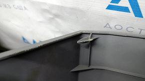 Left arch trim Toyota Sienna 11-14 dark gray, with gray insert, with curtain, scratches, unsoldered fasteners, broken fastener