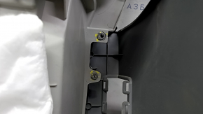 Left arch trim Toyota Sienna 11-14 dark gray, with gray insert, with curtain, scratches, unsoldered fasteners, broken fastener