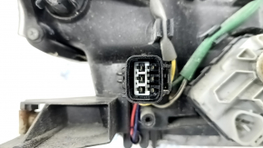 Headlight front left Toyota Prius V 12-14 complete prerest LED, melted, missing fragment, sand, scratches