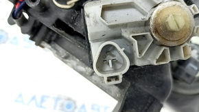 Headlight front left Toyota Prius V 12-14 complete prerest LED, melted, missing fragment, sand, scratches