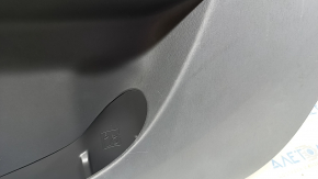 Door trim cardfront right Toyota Prius V 12-17 leather dark gray under JBL speakers, scratches