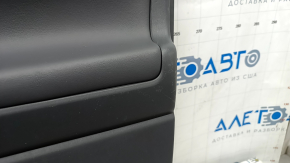 Door trim cardfront right Toyota Prius V 12-17 leather dark gray under JBL speakers, scratches
