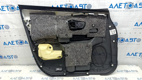 Door trim cardfront right Toyota Prius V 12-17 leather dark gray under JBL speakers, scratches