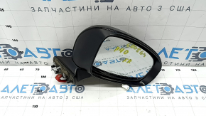Side mirror right Toyota Prius V 12-17 5 pins, black, scratches