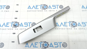 Rear left door window lifter control trim Toyota Prius V 12-17 gray, scratches