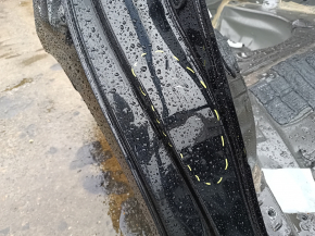 Quarter wing rear right Toyota Prius V 12-17 on the body, black, dents, bumps