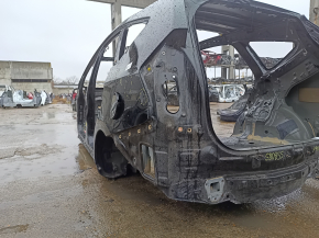 Quarter wing rear left Toyota Prius V 12-17 on the body, black, dents, bumps