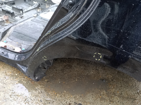 Quarter wing rear left Toyota Prius V 12-17 on the body, black, dents, bumps