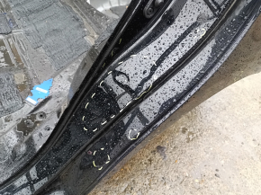 Quarter wing rear left Toyota Prius V 12-17 on the body, black, dents, bumps