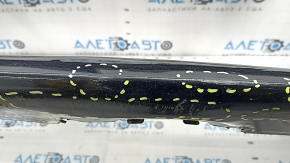 Front bumper bare Toyota Prius V 12-14 pre-rest for parking sensors and washer, black, torn, dented, broken fasteners, scratches