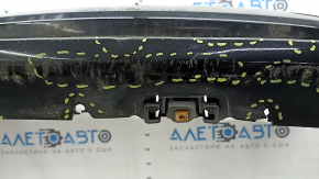 Front bumper bare Toyota Prius V 12-14 pre-rest for parking sensors and washer, black, torn, dented, broken fasteners, scratches