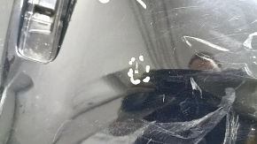 Rear bumper bare Toyota Prius V 12-17 without lip, black, pressed, scratches, crack in fastening