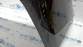 Rear bumper bare Toyota Prius V 12-17 without lip, black, pressed, scratches, crack in fastening