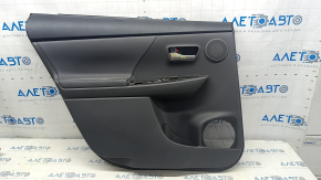 Door trim card rear left Toyota Prius V 12-17 leather gray, scuffs