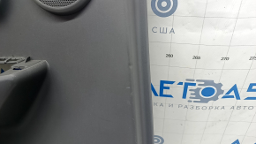 Door trim card rear left Toyota Prius V 12-17 leather gray, scuffs