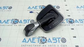 Gear knob with shifter cover Ford C-max MK2 13-18 leather black, scratches