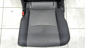 Rear row of seats 2nd row left Toyota Prius V 12-17 dark gray leather, scratches on the back