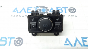 Ford C-max MK2 13-18 Heated Seat Control Buttons with Cigarette Lighter, Worn