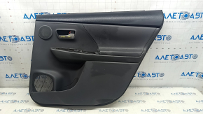 Door trim card rear right Toyota Prius V 12-17 dark gray, insert leather dark gray, under JBL, scratches, dented, for dry cleaning