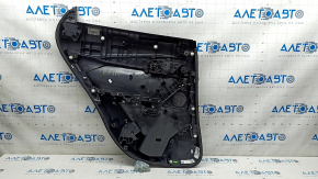 Door trim card rear right Mazda CX-30 20- black, insert black cloth, armrest leather dark blue, scratches