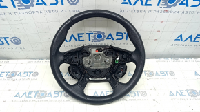 Naked steering wheel Ford C-max MK2 13-18 leather black, with control buttons