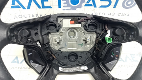 Naked steering wheel Ford C-max MK2 13-18 leather black, with control buttons