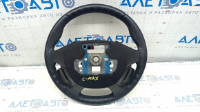 Naked steering wheel Ford C-max MK2 13-18 leather black, with control buttons