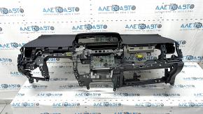 Torpedo front panel with AIRBAG Toyota Prius V 12-17 black, rusty pyropatron