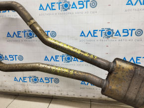 Exhaust manifold assembly Ford Mustang mk6 15- 2.3T resonator with barrels, rusty