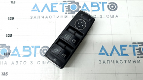 Front left window lift control Mercedes CLA 14-19 black with chrome, auto, paint peeled off