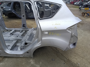 Quarter wing rear left Ford C-max MK2 13-18 on the body, silver, pokes