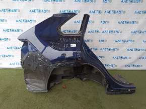 Quarter wing rear right Toyota Rav4 19-20 on the body, black, painted blue, made, dented, pokes