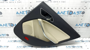 Door trim card rear right Mercedes CLA 14-19 beige leather, dry cleanable
