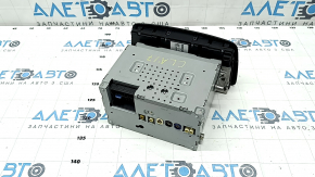 Radio tape recorder Mercedes CLA 14-19 black with chrome